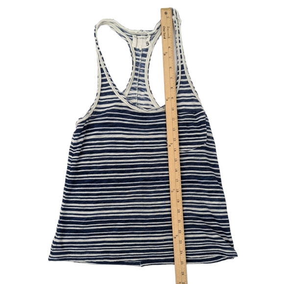 Rag & Bone Knit Racerback Tank Top Striped Womens Small Blue White - Picture 7 of 11